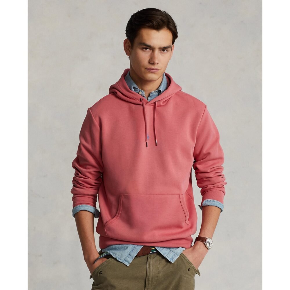 Polo Ralph Lauren - Central Pony Double Knit Hoodie - Berry